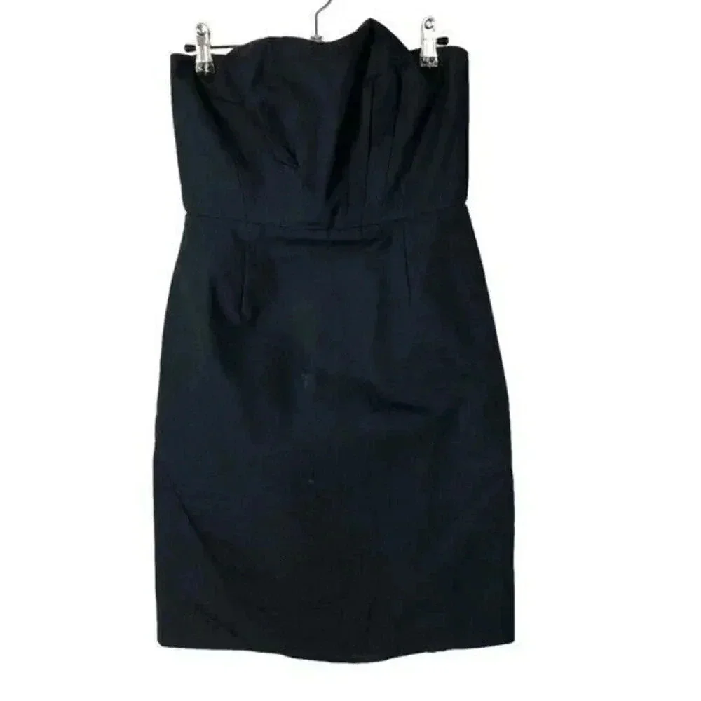 J. Crew Navy Blue Strapless Cocktail Mini Dress 4